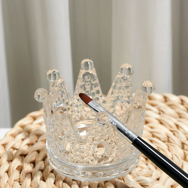 Crystal Sparkle Crown Brushes Holder